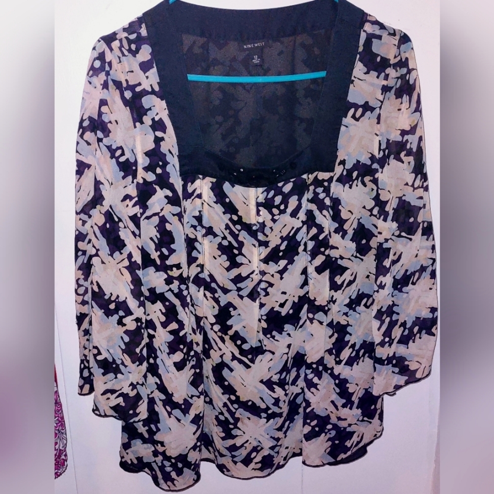 Headband FREE w/ Nine West 190% Silk Embellished Blouse - Picture 15 of 16